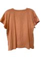 Top Short Sleeve By Madewell In Orange, Size: M Hot on Sale