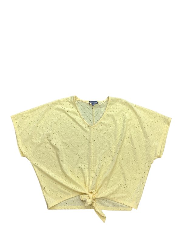 Top Short Sleeve Basic By Democracy In Yellow, Size: M Online