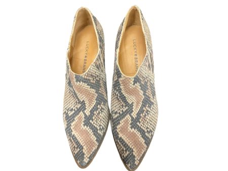 Shoes Heels Block By Lucky Brand In Snakeskin Print, Size: 8 Sale