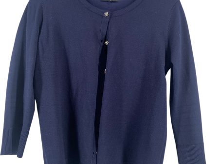 Cardigan By Cable And Gauge In Navy, Size: S Online now