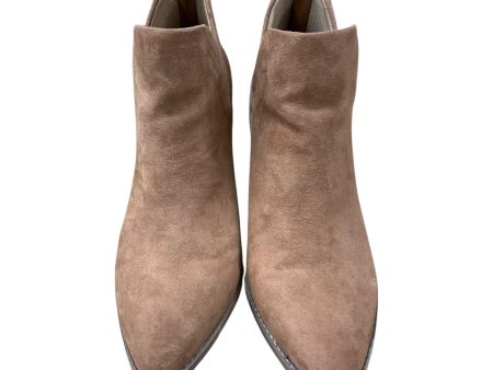 Boots Ankle Heels By Clothes Mentor In Tan, Size: 6.5 Online Hot Sale