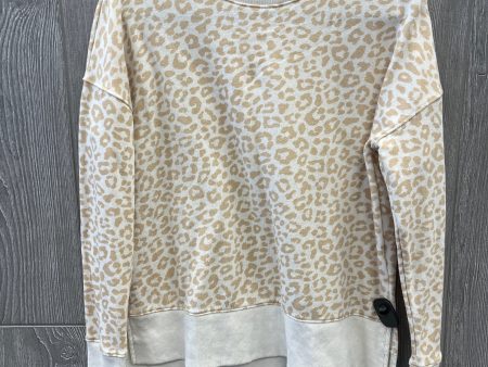 Top Long Sleeve By Time And Tru In Animal Print, Size: S For Sale