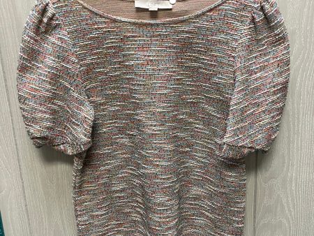 Top Short Sleeve By Loft In Multi-colored, Size: Xs Online now