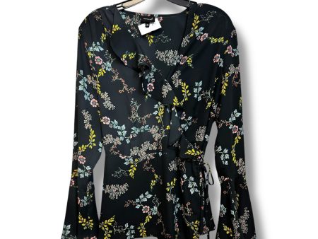 Top Long Sleeve By Who What Wear In Floral Print, Size: Xl Supply