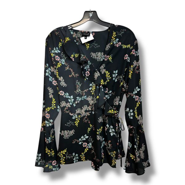 Top Long Sleeve By Who What Wear In Floral Print, Size: Xl Supply