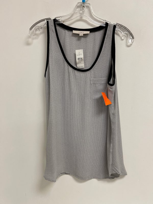 Top Sleeveless By Loft In Black & White, Size: S Sale