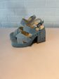 Sandals Heels Block By Jessica Simpson In Blue Denim, Size: 8 Online Sale