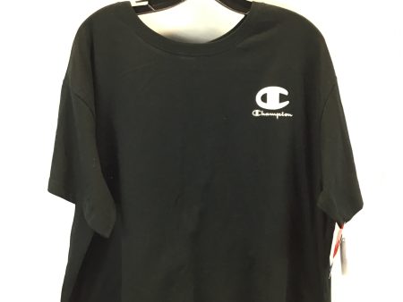 Athletic Top Short Sleeve By Champion In Black, Size: 2x For Cheap