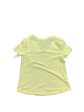 Top Short Sleeve Basic By Loft In White & Yellow, Size: M Online Hot Sale