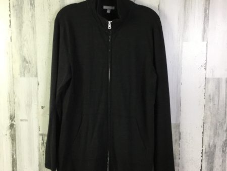 Athletic Jacket By Talbots In Black, Size: L Supply