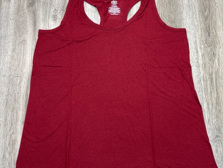 Athletic Tank Top By Athletic Works In Red, Size: Xxl For Discount