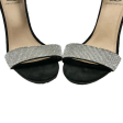 Sandals Heels Block By Daisy Fuentes In Black & Silver, Size: 9 on Sale