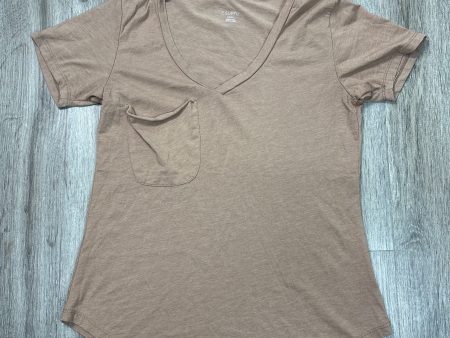 Top Short Sleeve Basic By Z Supply In Brown, Size: S For Cheap