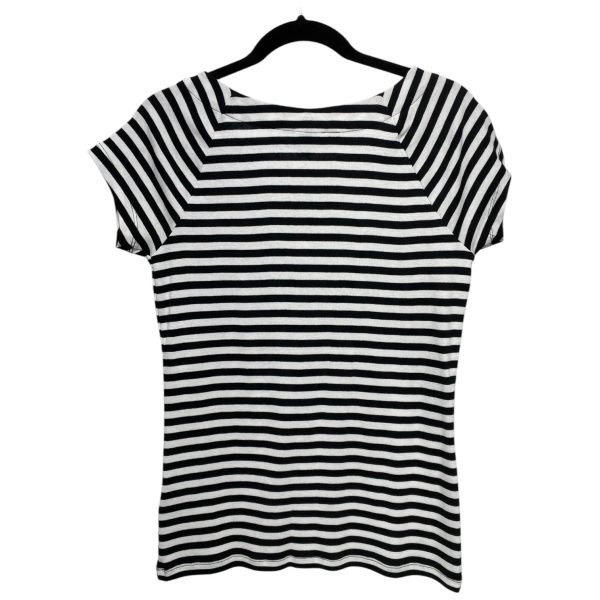 Top Short Sleeve By Lauren By Ralph Lauren In Striped Pattern, Size: L For Sale