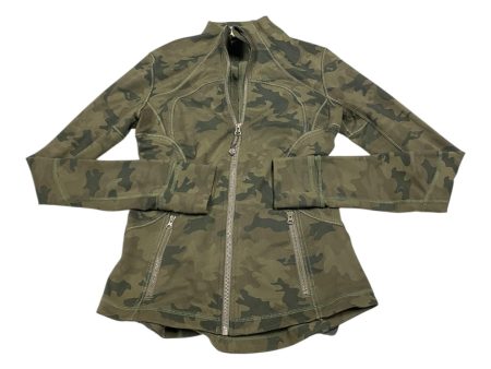 Athletic Jacket By Lululemon In Camouflage Print, Size: 6 Fashion