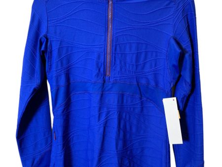 Athletic Top Long Sleeve Collar By Title Nine In Blue, Size: S Online now