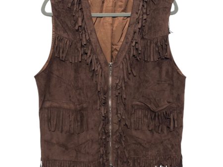 Vest Other By Clothes Mentor In Brown, Size: M Online now