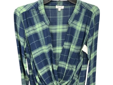 Top Long Sleeve By Splendid In Plaid, Size: Xs Online now