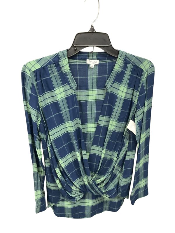 Top Long Sleeve By Splendid In Plaid, Size: Xs Online now