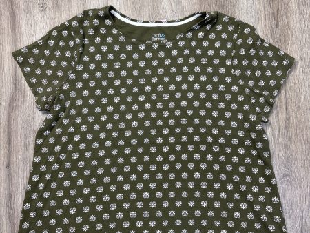 Top Short Sleeve By Croft And Barrow In Green, Size: Xlp Hot on Sale