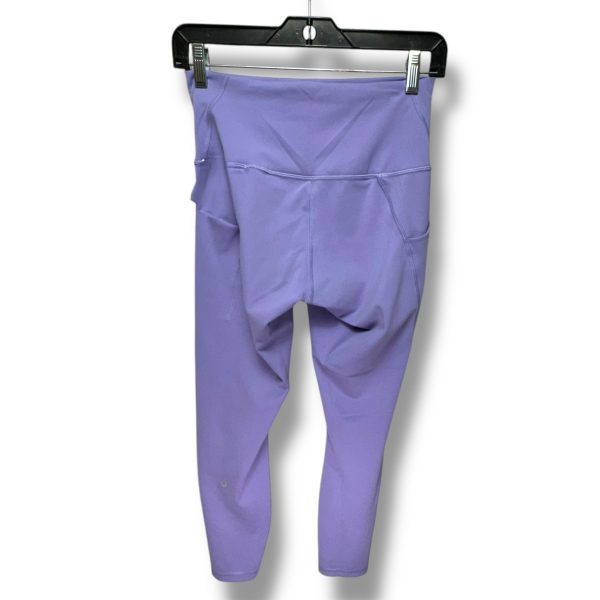 Athletic Leggings By Lululemon In Purple, Size: 8 Supply