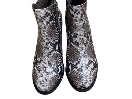 Boots Ankle Heels By Blondo In Snakeskin Print, Size: 8 Discount