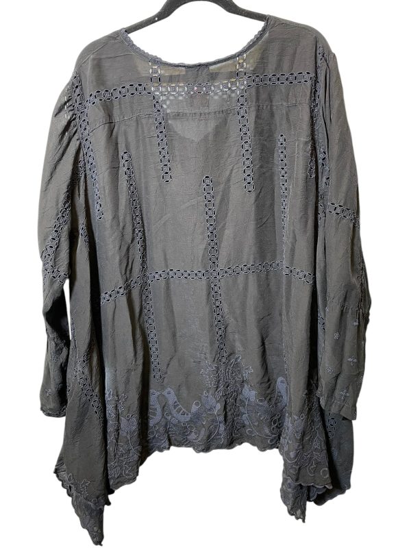 Top Long Sleeve Designer By Johnny Was In Black, Size: 3x Hot on Sale