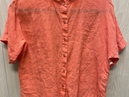 Top Short Sleeve By Eileen Fisher In Peach, Size: Xs Discount