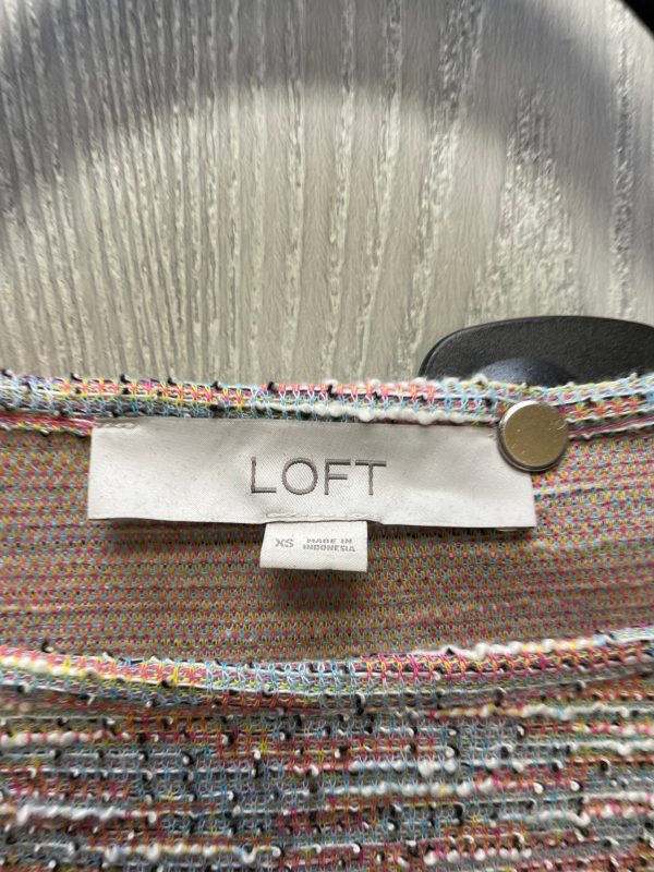 Top Short Sleeve By Loft In Multi-colored, Size: Xs Online now