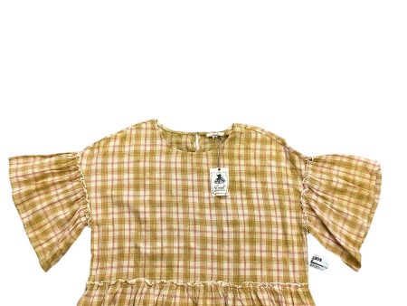 Top Short Sleeve By Easel In Yellow, Size: M Discount