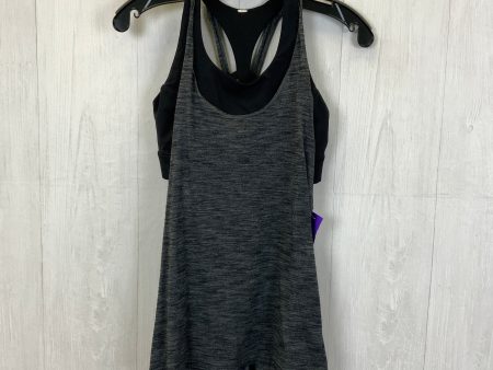 Athletic Tank Top By Lululemon In Black & Grey, Size: 6 Discount