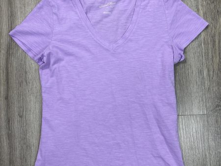 Top Short Sleeve Basic By Universal Thread In Purple, Size: S For Cheap