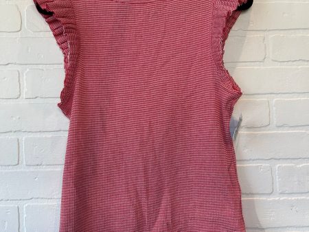 Top Sleeveless By J. Crew In Red & White, Size: M For Discount