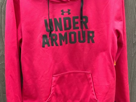 Athletic Sweatshirt Hoodie By Under Armour In Pink, Size: L Fashion