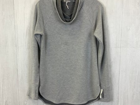 Athletic Top Long Sleeve Collar By Reebok In Grey, Size: S on Sale