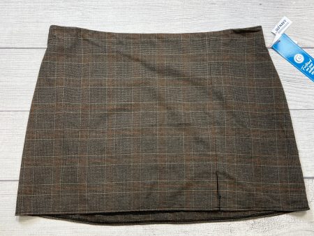 New! Skirt Mini & Short By Old Navy In Plaid Pattern, Size: 22 Cheap