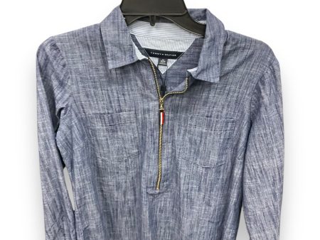 Top Long Sleeve By Tommy Hilfiger In Denim, Size: Xs Supply