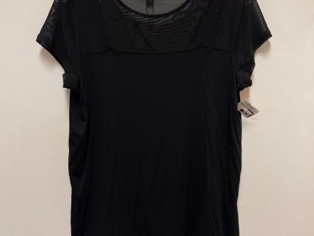 Top Short Sleeve By Cable And Gauge In Black, Size: L on Sale