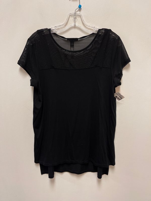 Top Short Sleeve By Cable And Gauge In Black, Size: L on Sale