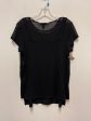 Top Short Sleeve By Cable And Gauge In Black, Size: L on Sale