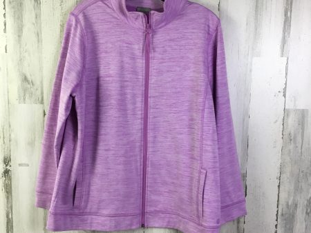 Athletic Jacket By Talbots In Purple, Size: 1x Cheap