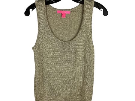 Top Sleeveless Designer By Lilly Pulitzer In Gold, Size: S Online Hot Sale