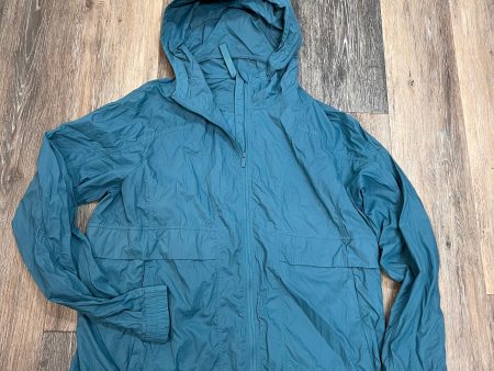 Athletic Jacket By Lululemon In Blue, Size: 10 Discount