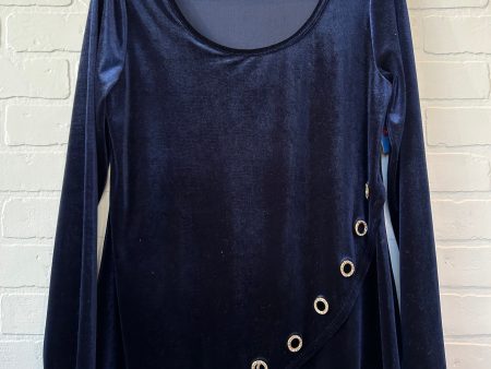 Tunic Long Sleeve By TONTANA In Blue & Gold, Size: S Online Hot Sale