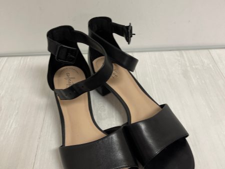 Sandals Heels Block By Clarks In Black, Size: 9 on Sale