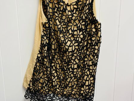 Top Sleeveless Designer By Neiman Marcus In Black & Brown, Size: Xl Online Hot Sale