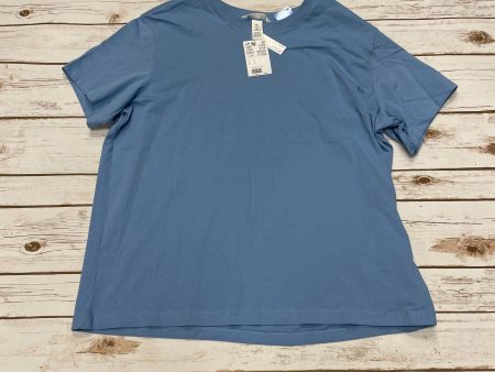 Top Short Sleeve Basic By H&m In Blue & Orange, Size: L For Discount