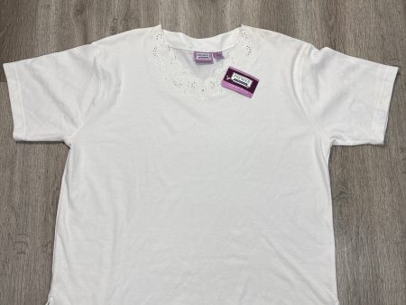 Top Short Sleeve By Premier International In White, Size: 3x Online now