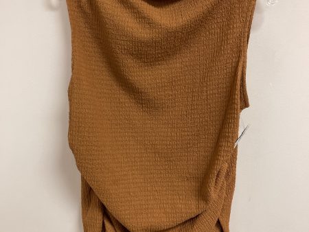 Top Sleeveless By Calvin Klein In Tan, Size: L For Discount