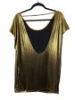 Top Short Sleeve By American Apparel In Gold, Size: S For Discount